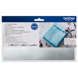 Brother Foil Transfer Sheets Silver 100mm x 200mm Pack of 4 Scan N Cut_2